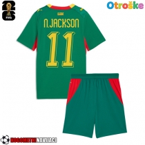 Otroške Nogometnih dresov Senegal Nicolas Jackson #11 Gostujoči SP 2026 Kratki rokavi (+ hlače)